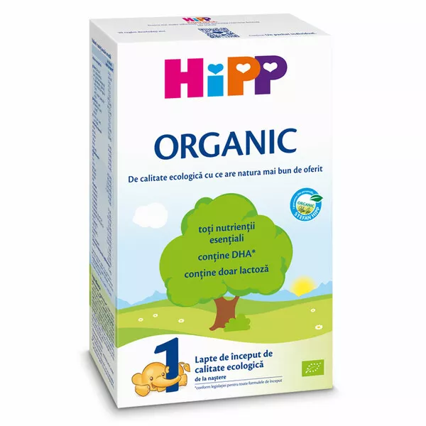 HIPP 1 Organic lapte inceput de la nastere, 300 g, [],remediumfarm.ro
