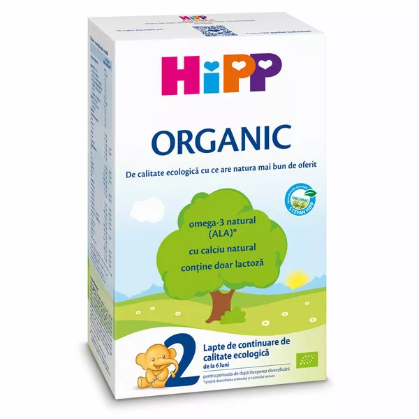 HIPP 2 Organic lapte continuare 6luni+, 300 g, [],remediumfarm.ro