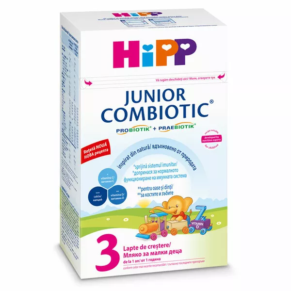 HIPP 3 Junior Combiotic lapte crestere 1an+, 500 g, [],remediumfarm.ro