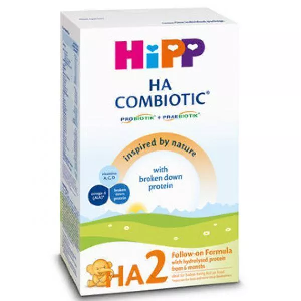 HIPP HA2 Combiotic lapte hipoalergenic de continuare 6luni+, 350 g, [],remediumfarm.ro