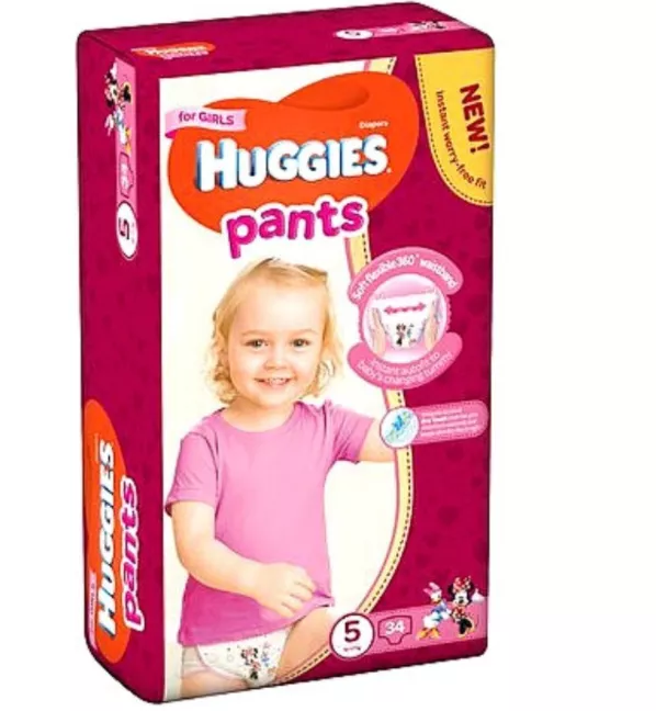 HUGGIES Pants 5 Girl (12-17kg) x 34buc, [],remediumfarm.ro