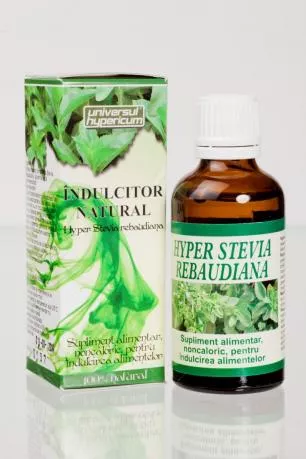 Hyper stevia rebaudiana indulcitor x50ml, [],remediumfarm.ro