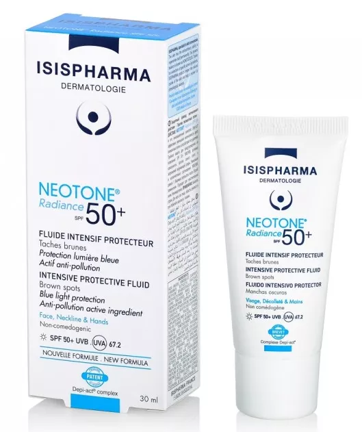 Crema depigmentanta cu fotoprotectie NeoTone Radiance SPF 50, 30ml, Isis Pharma, [],remediumfarm.ro