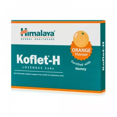 Koflet-H portocale x 12cp (Himalaya) 1+1, [],remediumfarm.ro