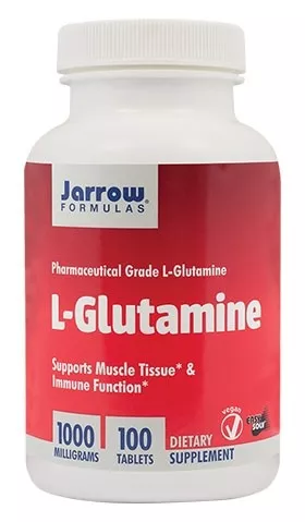 L-Glutamine 1000mg, Jarrow Formulas, 100 tablete, Secom, [],remediumfarm.ro