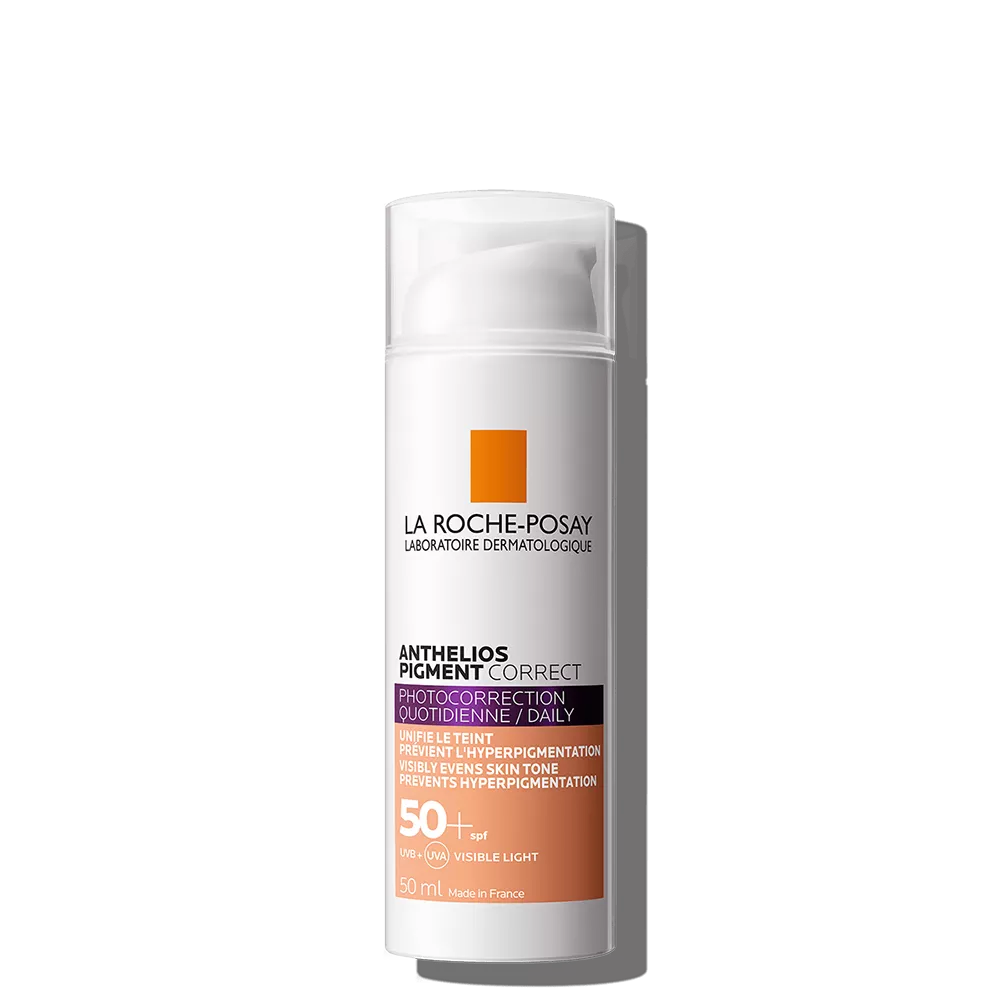 Crema anti-pete pigmentare cu SPF 50+ Anthelios Pigment Correct, 50ml, La Roche-Posay, [],remediumfarm.ro