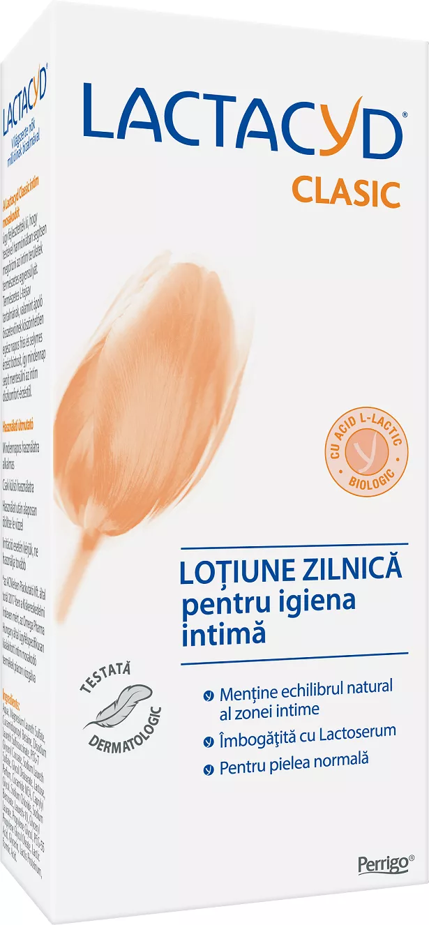 Lotiune pentru igiena intima Lactacyd, 200 ml, Perrigo, [],remediumfarm.ro