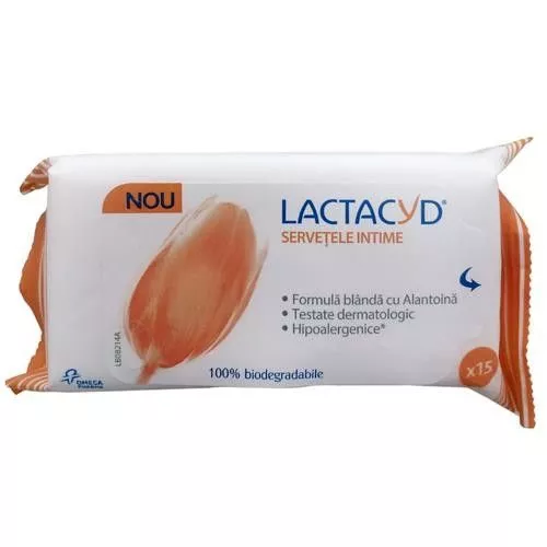 LACTACYD Servetele intime x 15buc, [],remediumfarm.ro