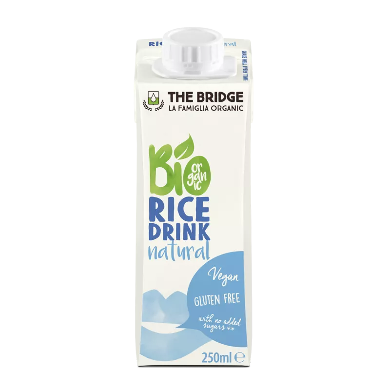 Lapte vegetal bio de orez, 1l, The Bridge, [],remediumfarm.ro