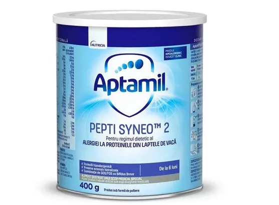 Lapte praf 6-12 luni Pepti Syneo 2, 400g, Aptamil, [],remediumfarm.ro