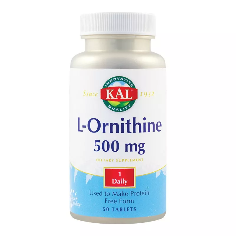 L-Ornithine 500mg x 50tb (Kal), [],remediumfarm.ro