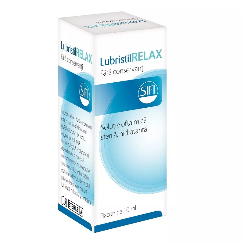 Lubristil Relax solutie oftalmica, 10 ml, Sifi, [],remediumfarm.ro
