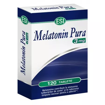 Melatonina pura, 3 mg, 120 comprimate, EsiSpa, [],remediumfarm.ro