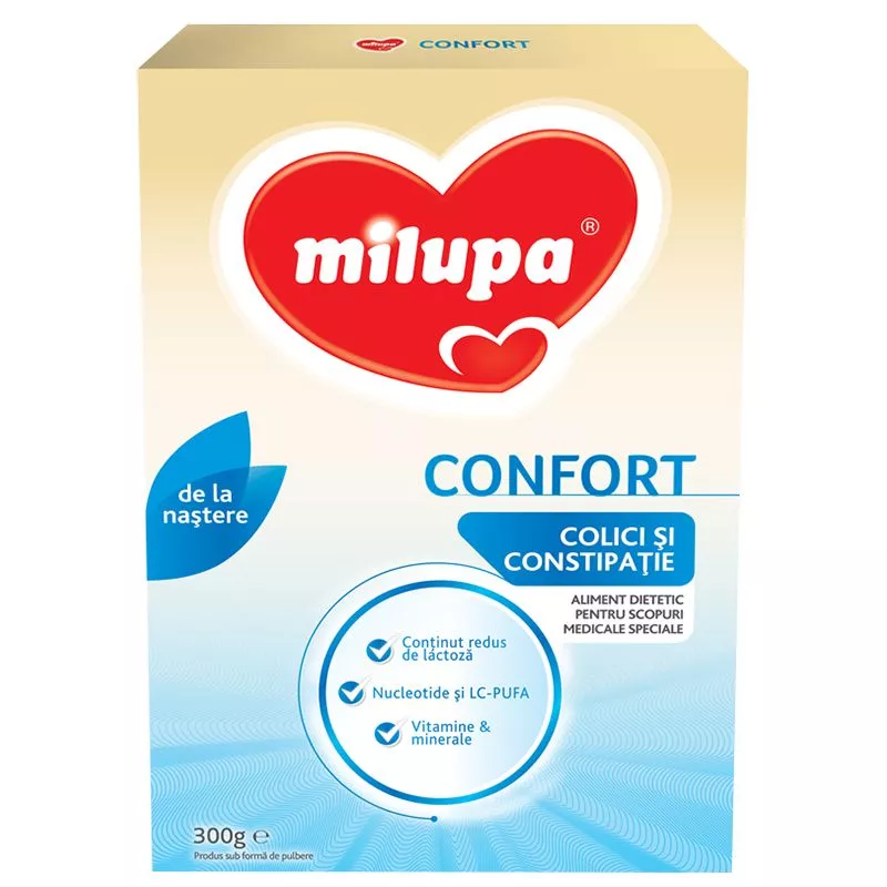 MILUPA Milumil confort 1 lapte x 300g, [],remediumfarm.ro
