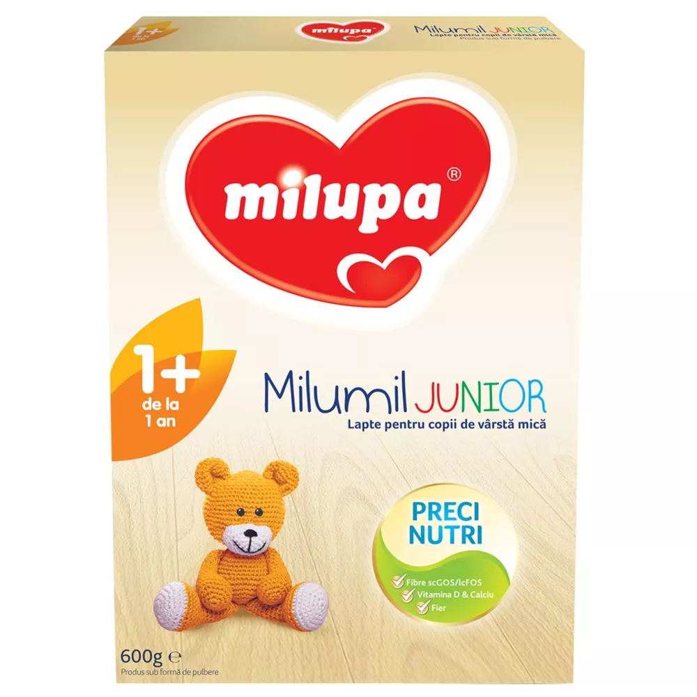 MILUPA Milumil Junior1+ lapte crest 600g, [],remediumfarm.ro