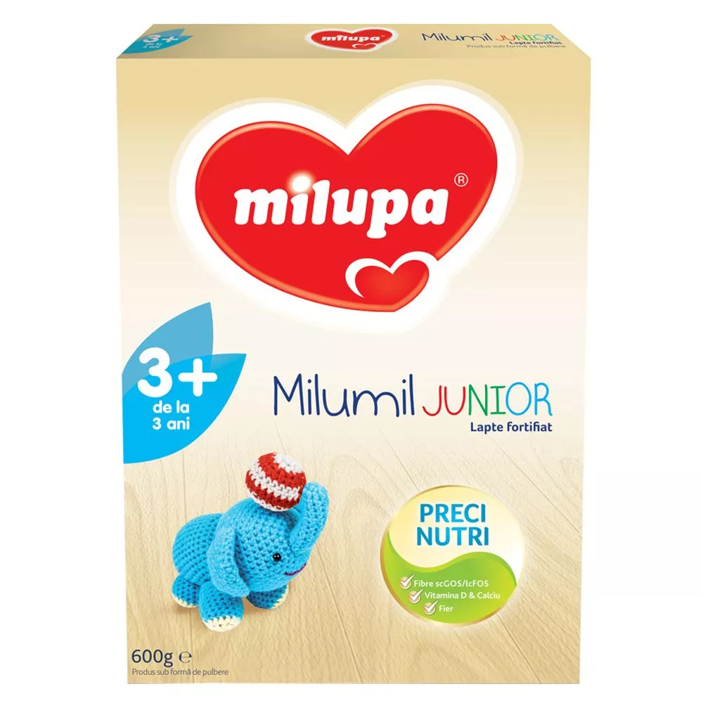 MILUPA Milumil Junior3+ lapte crest 600g, [],remediumfarm.ro