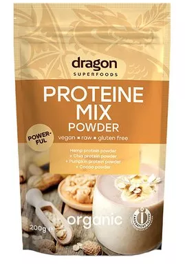 Mix proteic eco raw, 200g, Dragon Superfoods, [],remediumfarm.ro