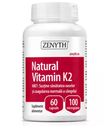 Natural Vitamina K2 60cps (Zenyth), [],remediumfarm.ro