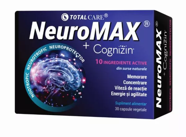 Neuromax+Cognizin, 30 capsule, Cosmopharm, [],remediumfarm.ro