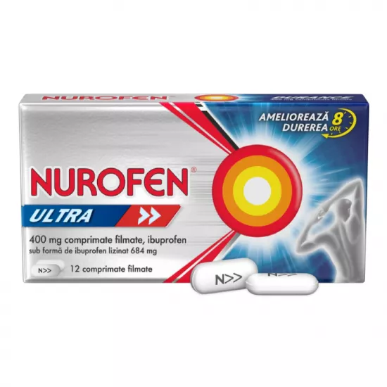 Nurofen Ultra 400 mg, 12 comprimate, Reckitt, [],remediumfarm.ro