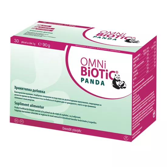 Omni Biotic Panda,  30 plicuri, Allergosan, [],remediumfarm.ro