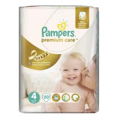Pampers 4 Premium Care (8-14kg) x 20buc, [],remediumfarm.ro