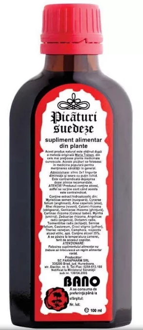 Picaturi Suedeze, 100 ml, Parapharm, [],remediumfarm.ro
