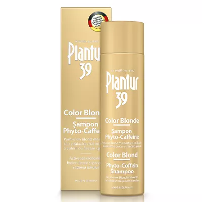 Sampon pentru par blond Plantur 39 Phyto-Caffeine Color Blonde, 250 ml, Dr Kurt Wolff, [],remediumfarm.ro