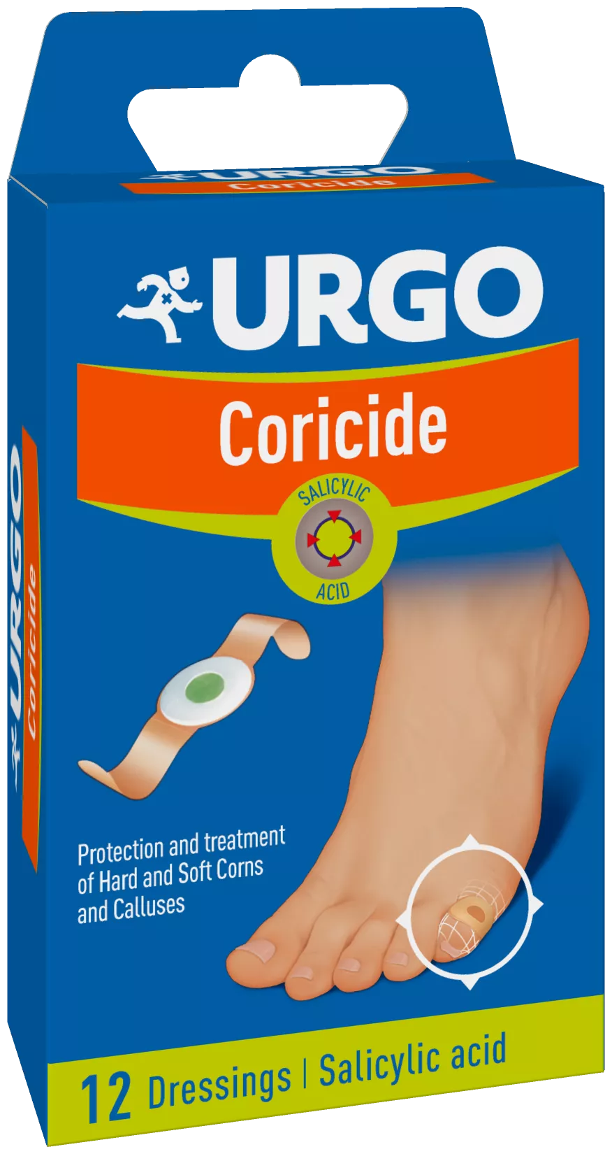 Plasturi adezivi pentru bataturi Coricide, 12 bucati, Urgo, [],remediumfarm.ro