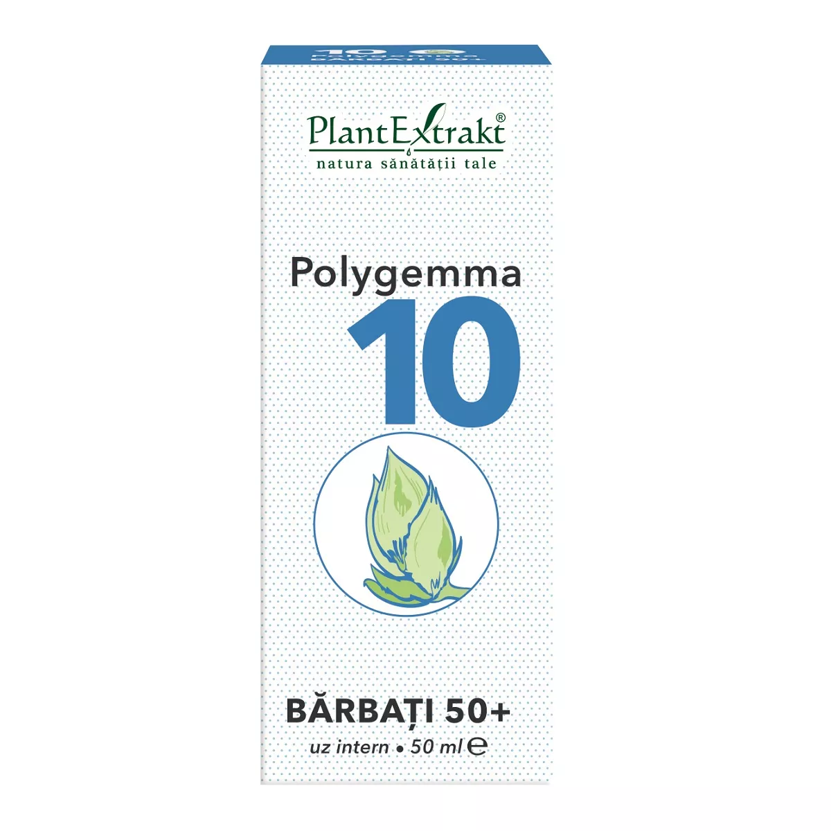 Polygemma 10 Barbati 50+, 50 ml, Plantextrakt, [],remediumfarm.ro
