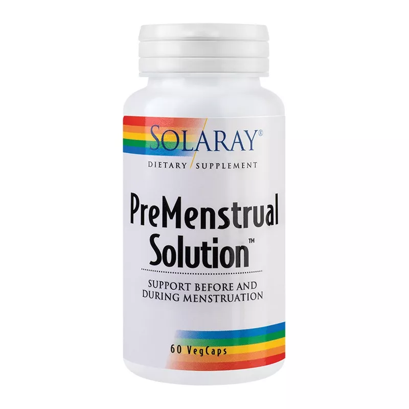 Premenstrual Solution Solaray, 60 capsule, Secom, [],remediumfarm.ro