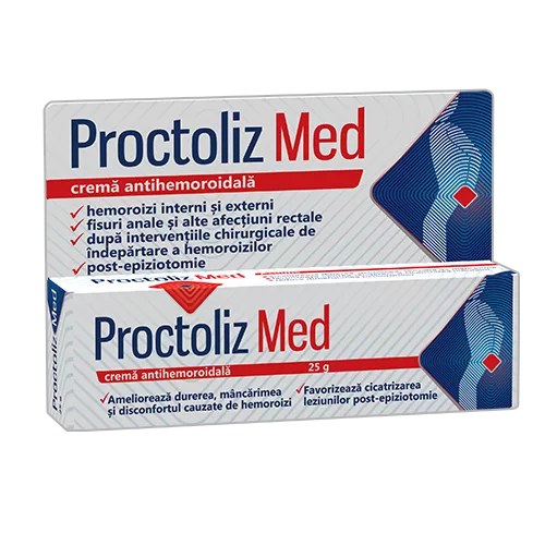 Proctoliz Med crema rectala x 25g + Balonix x 20 cp. mast, [],remediumfarm.ro
