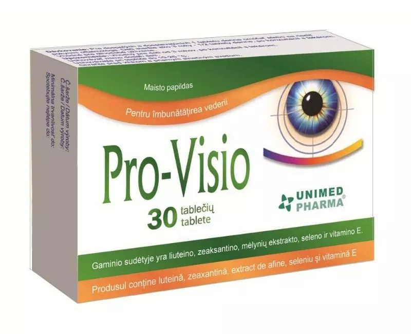 ProVisio, 30 tablete, Unimed Pharma, [],remediumfarm.ro