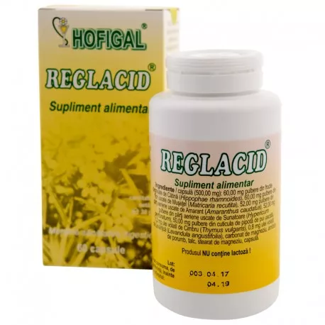 Reglacid, 60 capsule, Hofigal, [],remediumfarm.ro