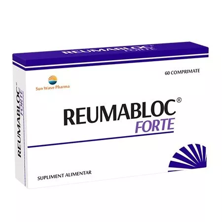 Reumabloc Forte, 60 comprimate, Sun Wave, [],remediumfarm.ro