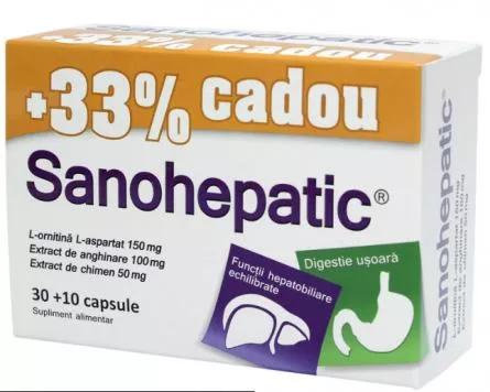Zdrovit Sanohepatic x 30cps + 10cps-33%, [],remediumfarm.ro
