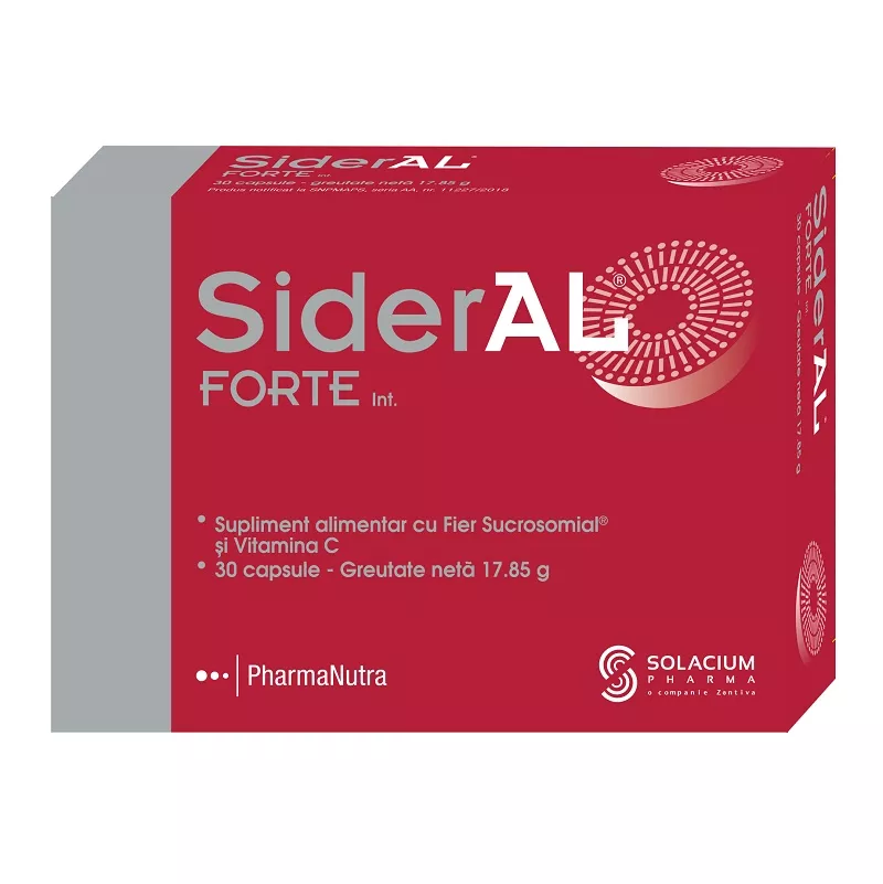 SiderAL forte, 30 comprimate, Solacium Pharma, [],remediumfarm.ro