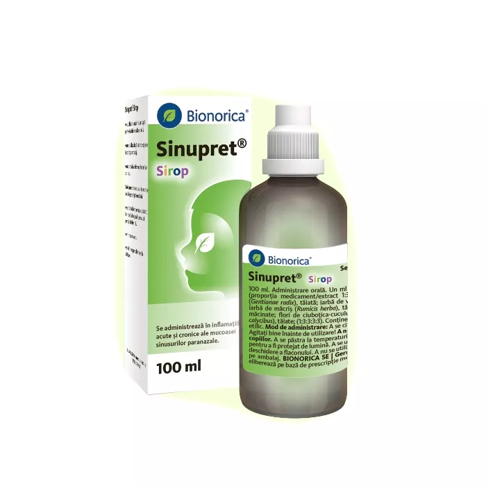 Sinupret sirop, 100 ml, Bionorica, [],remediumfarm.ro