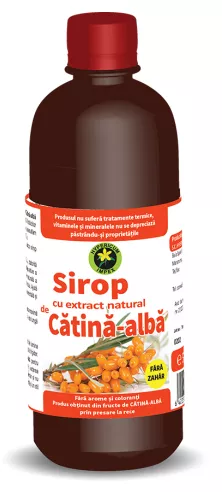 Sirop cu extract natural de Cătină albă, 500 ml, Hypericum, [],remediumfarm.ro