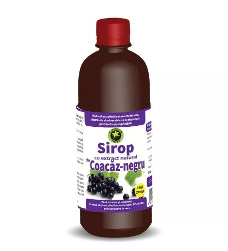 Sirop coacaze hipocaloric 500ml (Hyperic, [],remediumfarm.ro