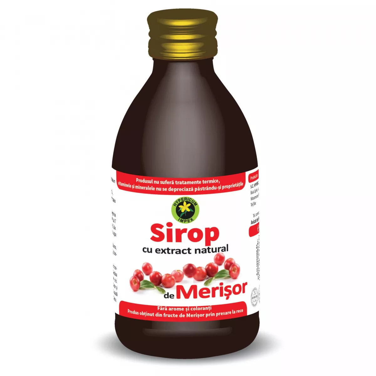 Sirop merisor extr.nat 250ml (Hypericum), [],remediumfarm.ro