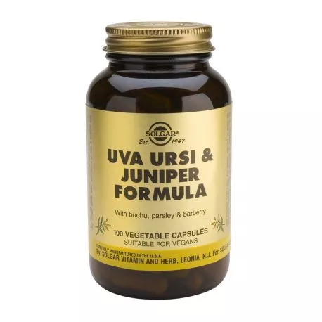 SOLGAR Uva-Ursi & Juniper Formula x 100cps veg, [],remediumfarm.ro