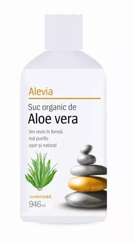 Suc organic Aloe Vera x 946ml (Alevia), [],remediumfarm.ro