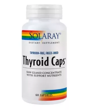 Thyroid Caps Solaray, 60 capsule, Secom, [],remediumfarm.ro