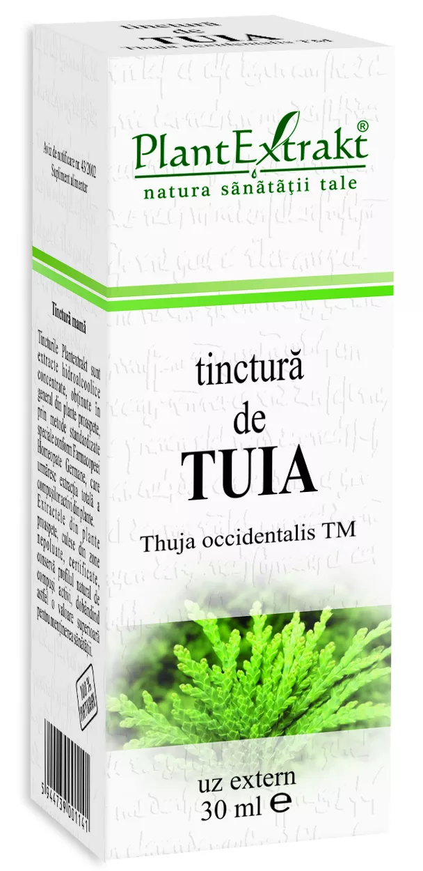 Tinctura de tuia, 30 ml, Plantextrakt, [],remediumfarm.ro