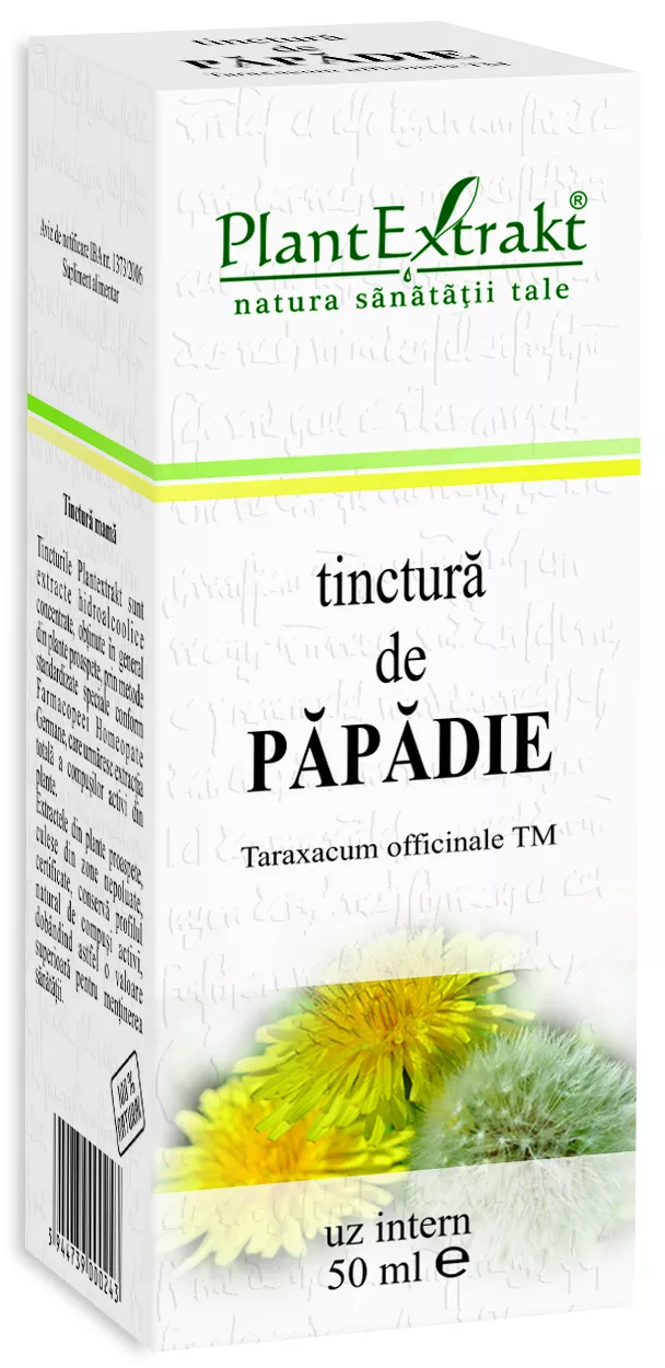 Tinctura de papadie, 50 ml, Plantextrakt, [],remediumfarm.ro