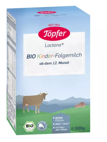 TOPFER Bio lactana kinder lapte 12+, 500g, [],remediumfarm.ro