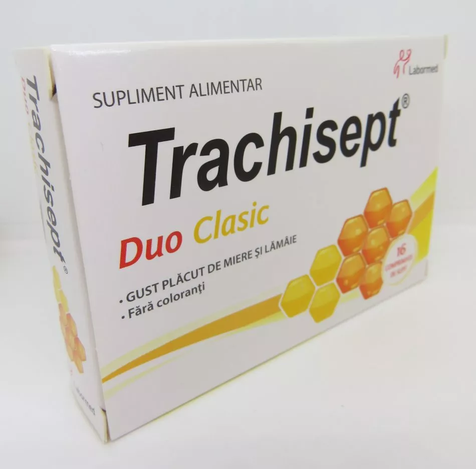Trachisept Duo clasic x 16cp, [],remediumfarm.ro