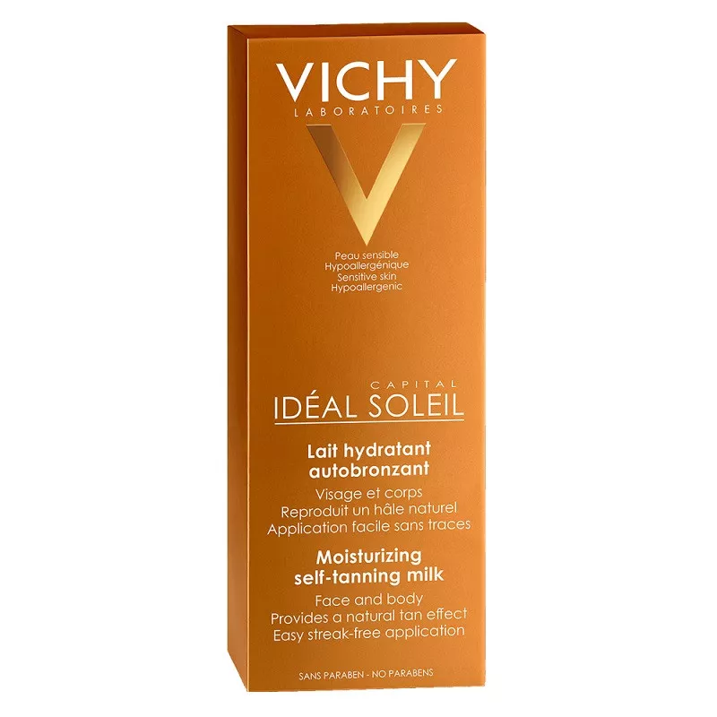 VICHY Ideal Soleil Lapte Hidratant Autobronzant Fata/Corp x 100ml, [],remediumfarm.ro