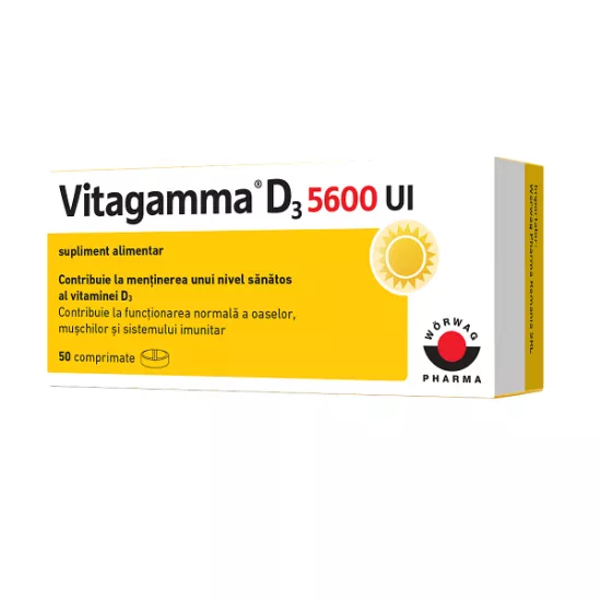 Vitagamma D3 5600UI x 50cpr, [],remediumfarm.ro
